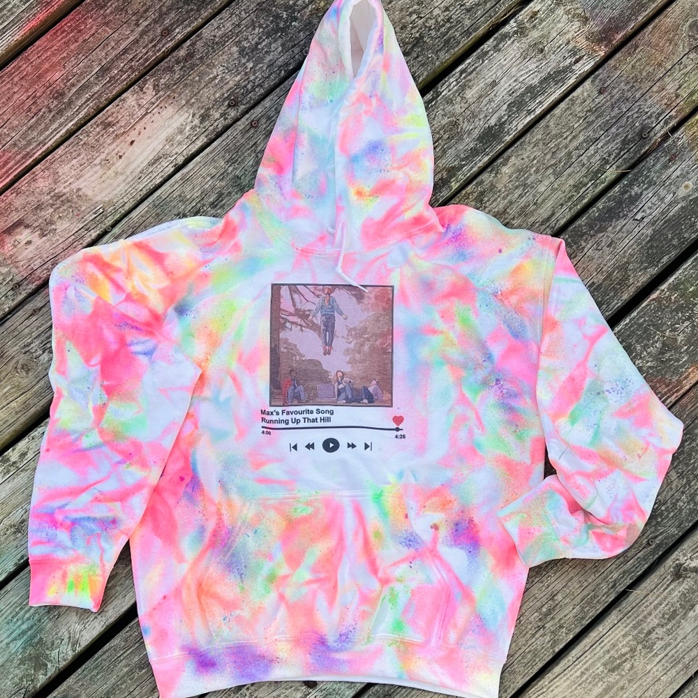 Running up that hill hoodie
